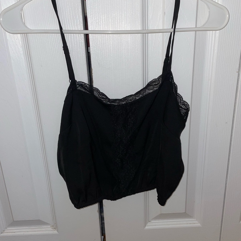 Black lace cami